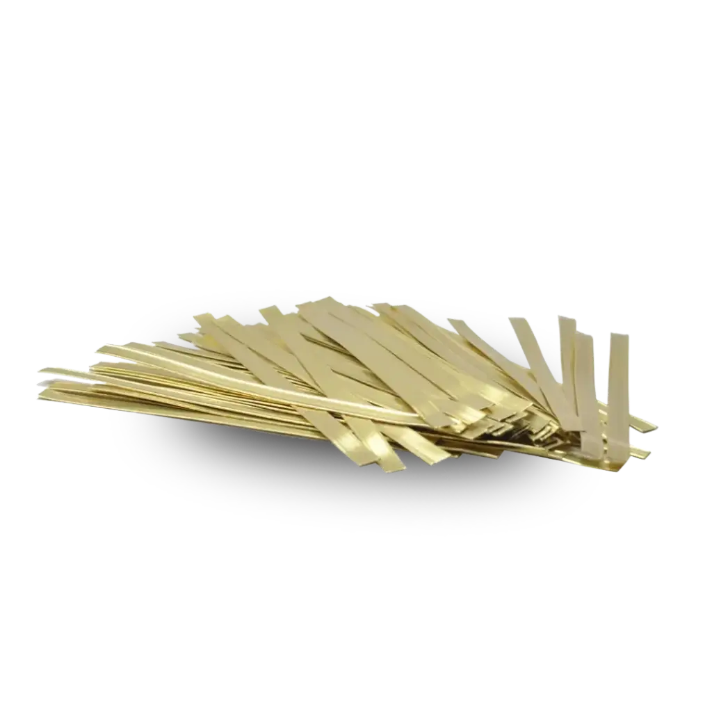 Gouden sluitclip 15 cm