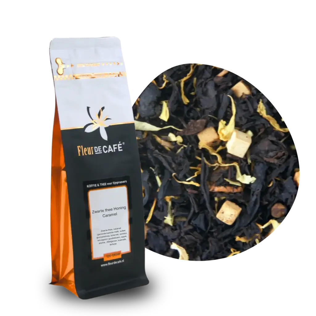 Zwarte thee Honing Caramel 100 gram