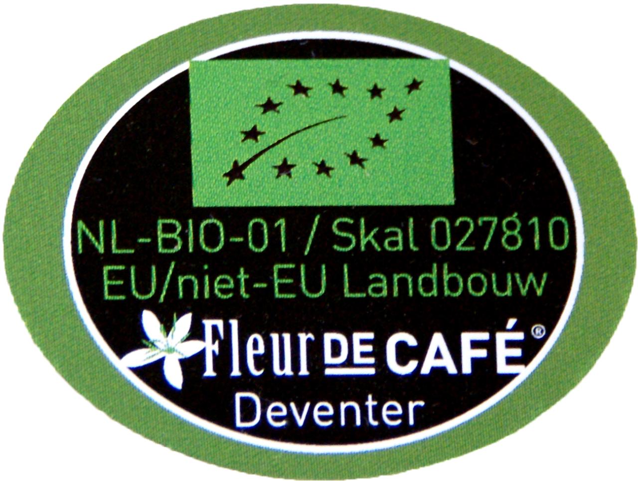 Bio stickers Fleur de Café