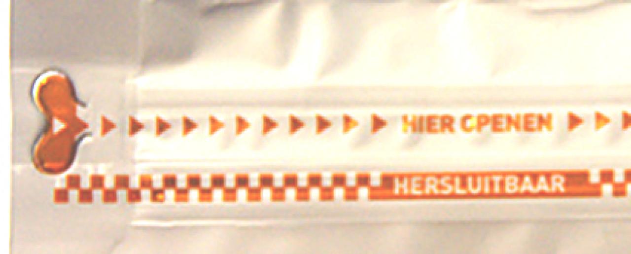 Hersluitbaar strip koffiezakken