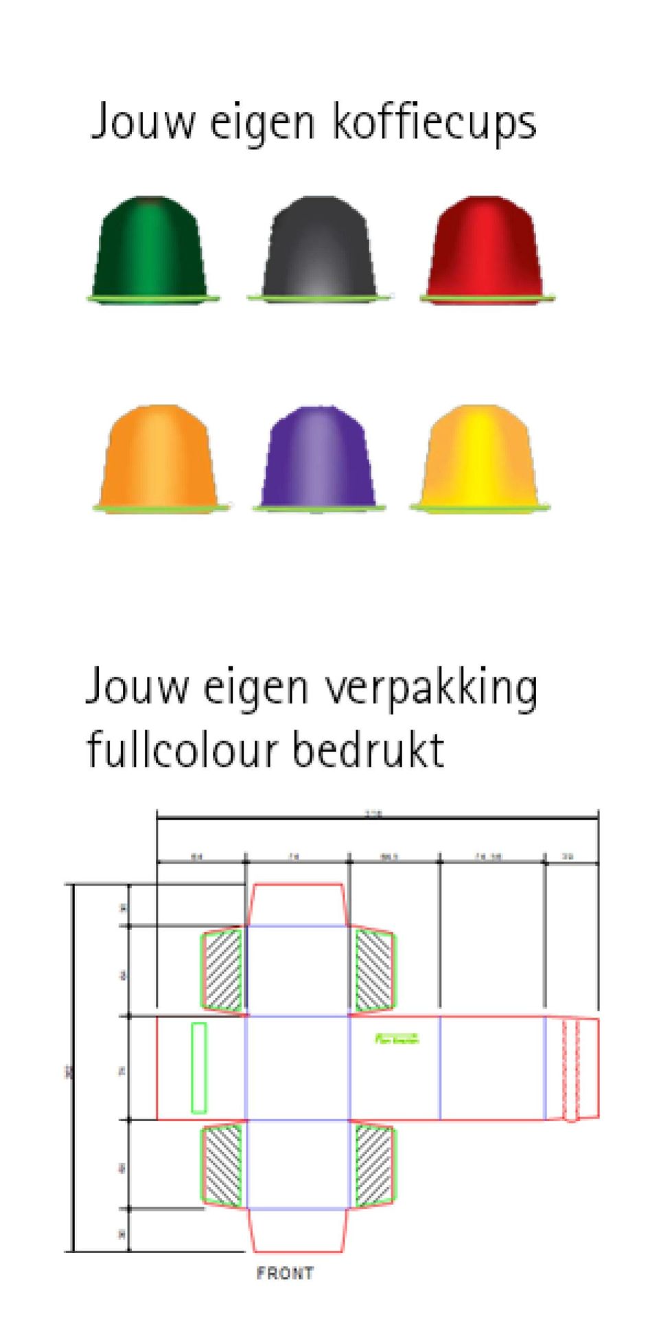 Jouw eigen koffiecups