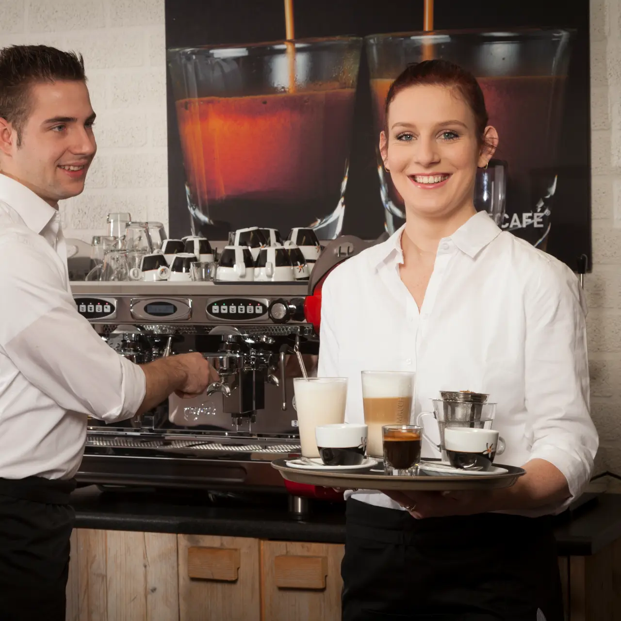 Koffie serveren in de horeca