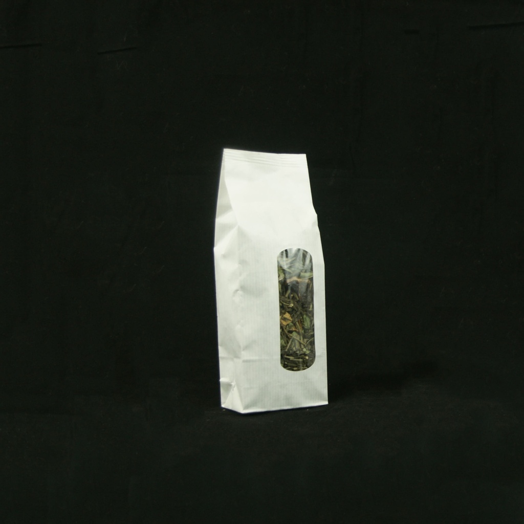 Theezakjes wit met venster 100 gram