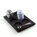 thee plateau 6 rond vaks met blik en lepel 2