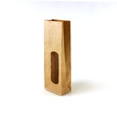 TA053 Theezak bruin met venster 2