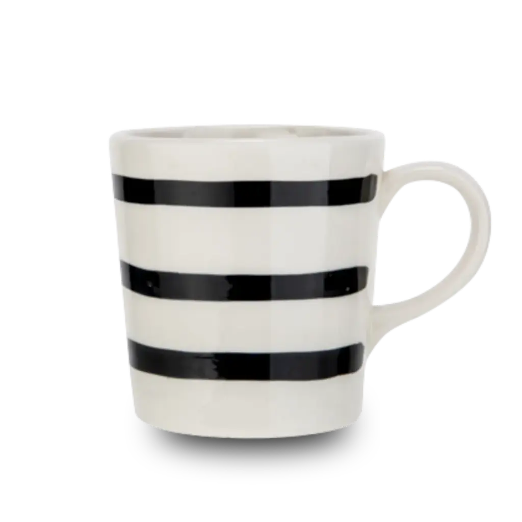 Op = op Black bands koffiemok 36cl
