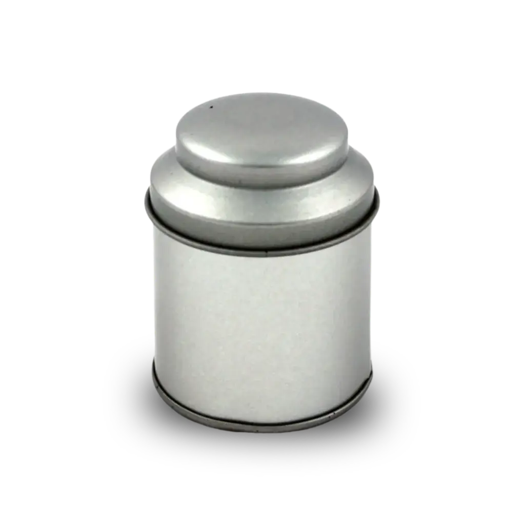 Blik zilver rond 20 gr