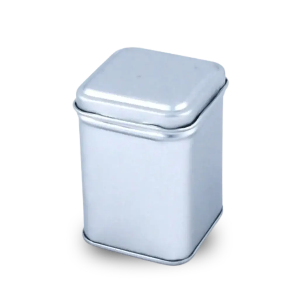 Blik zilver vierkant 20 gram