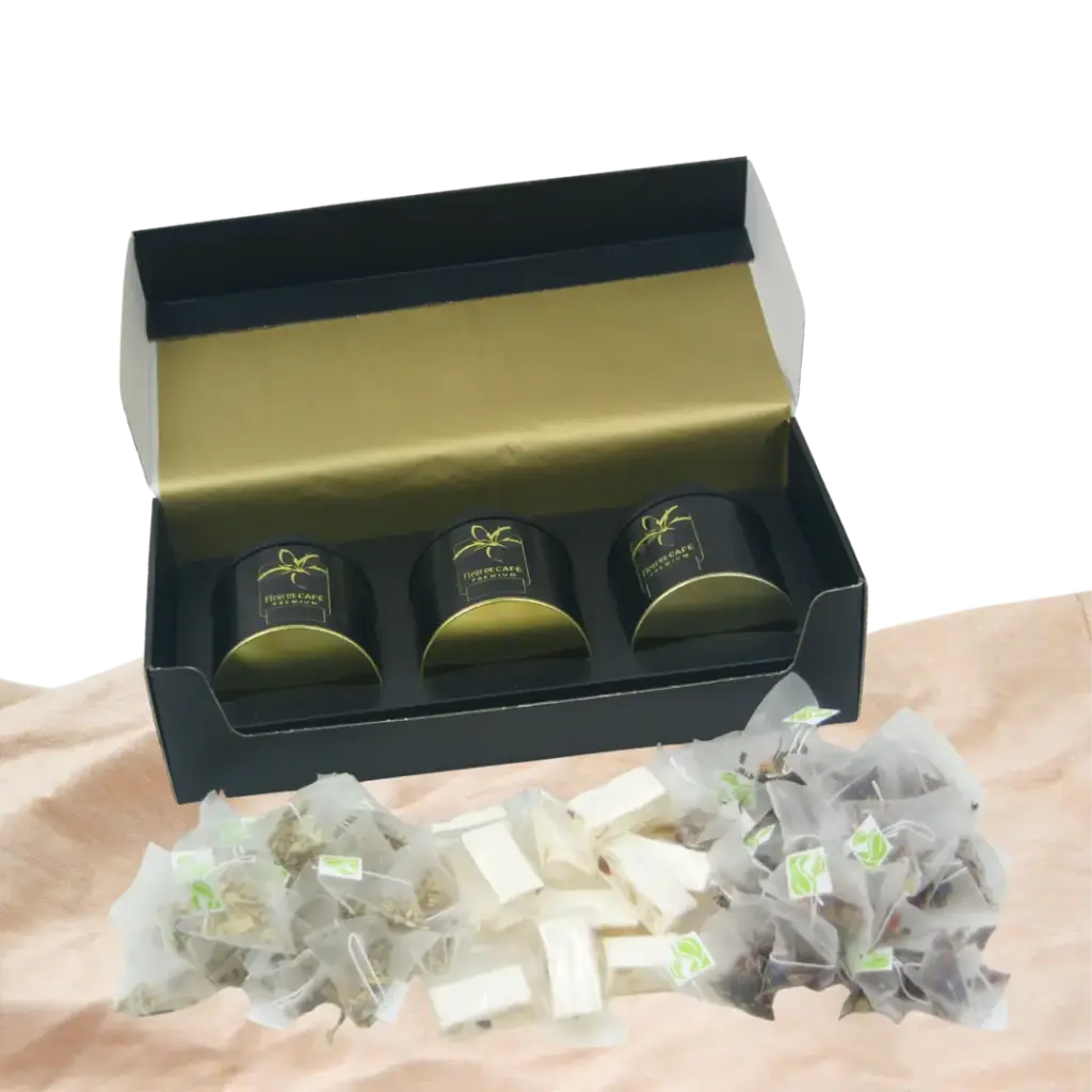 Cadeauset met theezakjes en nougat