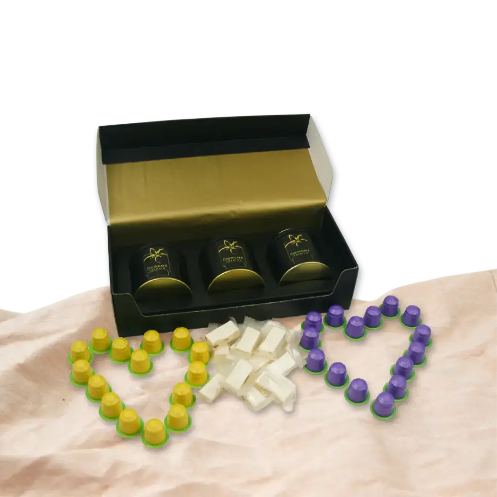 Cadeauset koffiecups en nougat