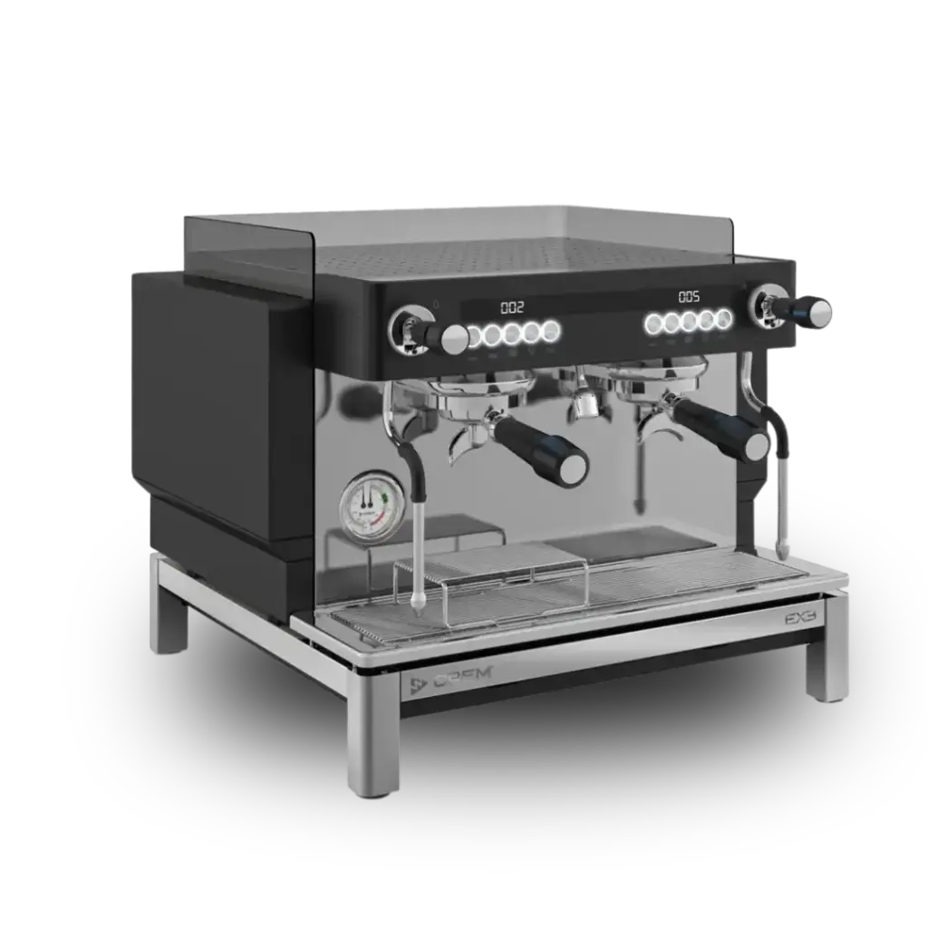 Crem EX3 2 groeps compact hoog model Smart Steam zwart