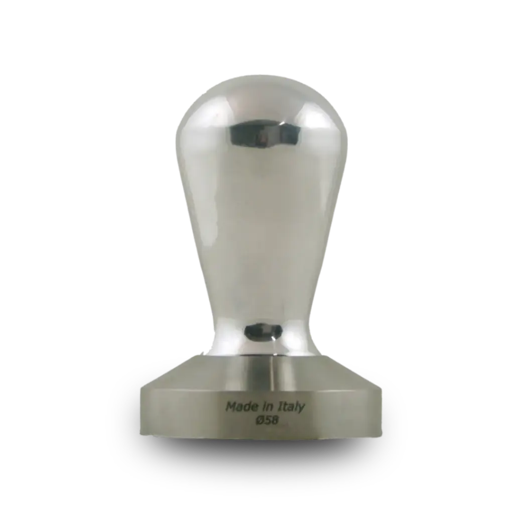 Eggy tamper zilver vlak 58mm