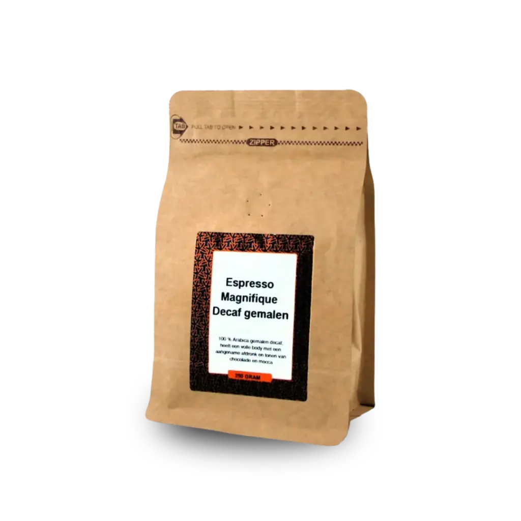 Espresso Magnifique Decaf gemalen 250 gram