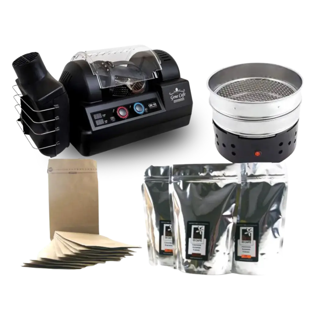 Gene Cafe coffee roaster zwart pakket