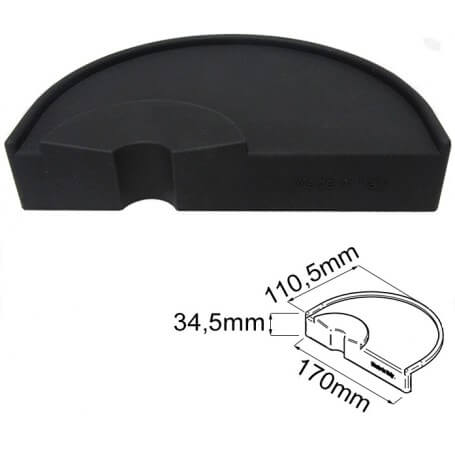 Halfronde siliconen tampingmat