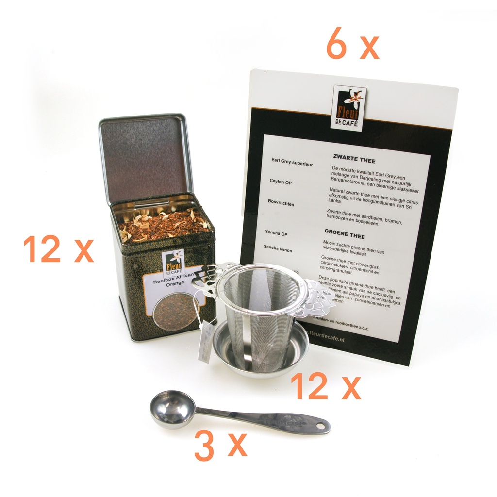 Horeca pakket populair met 12 x 100 gr losse thee