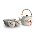Japans theeservies Sakura met theepot en 4 kopjes