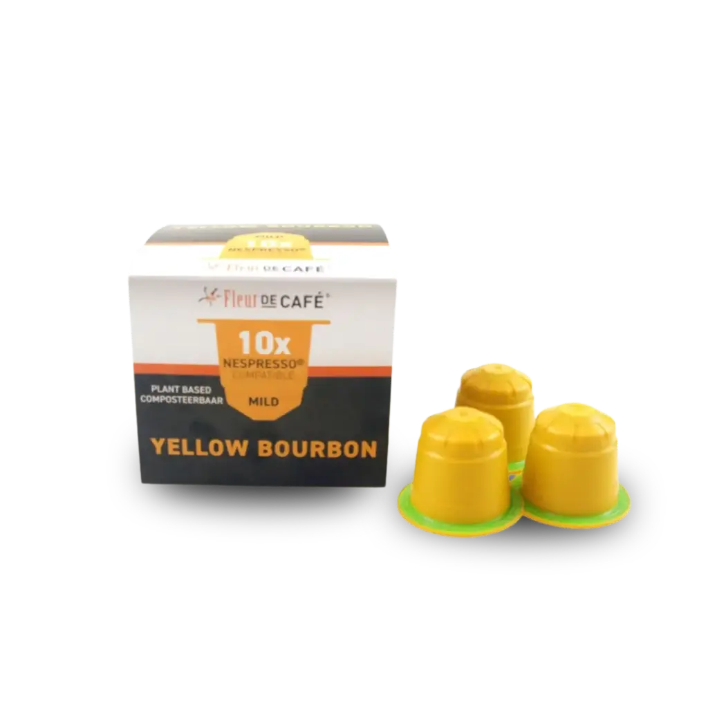 Koffiecups Yellow bourbon 10 stuks