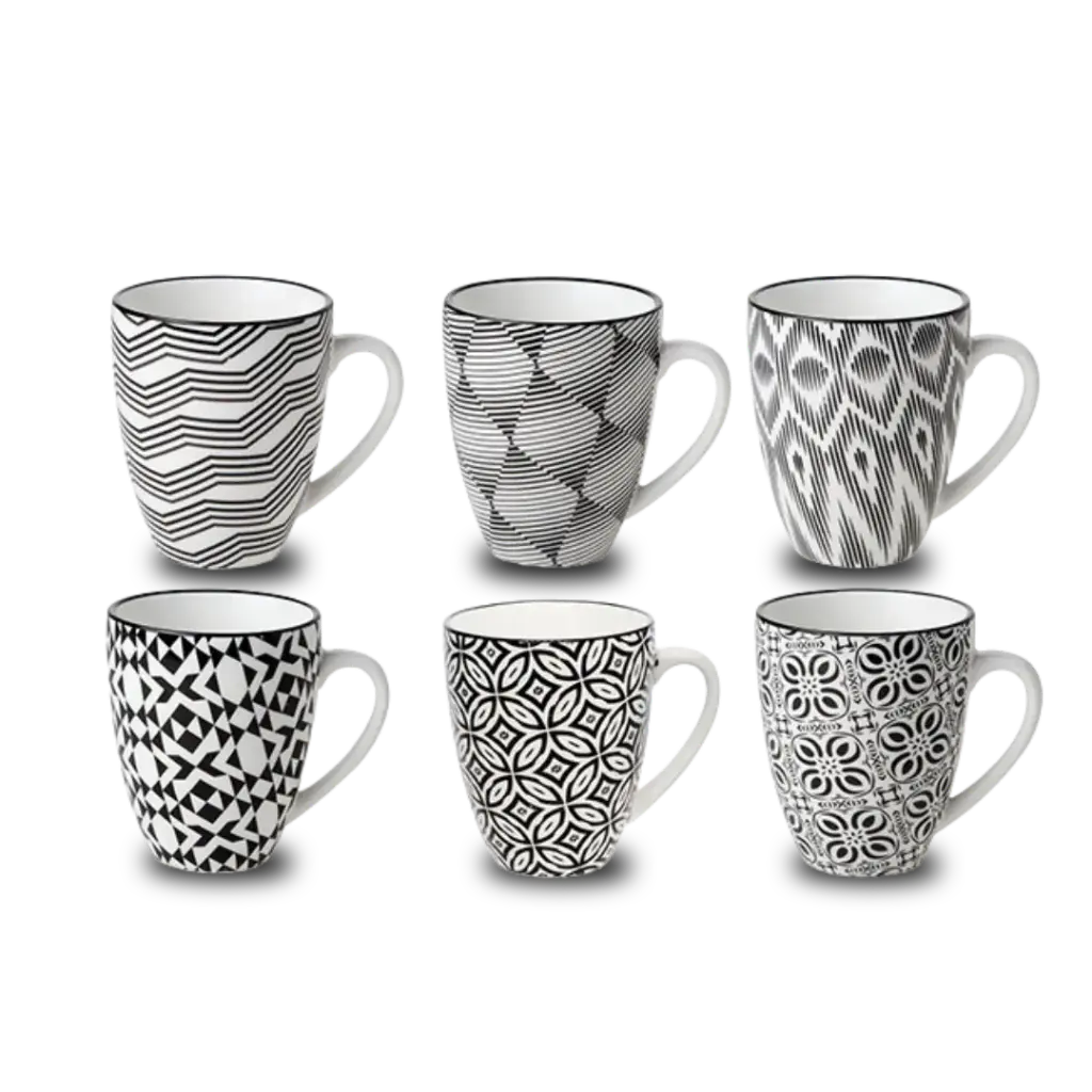 Op = op Koffiekop 6 stuks Nikko Black