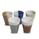 op = op Koffiekopjes Zen zonder oor 5 stuks