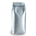 Koffiezak 750 gram Wit boxpouch met ventiel en zipper