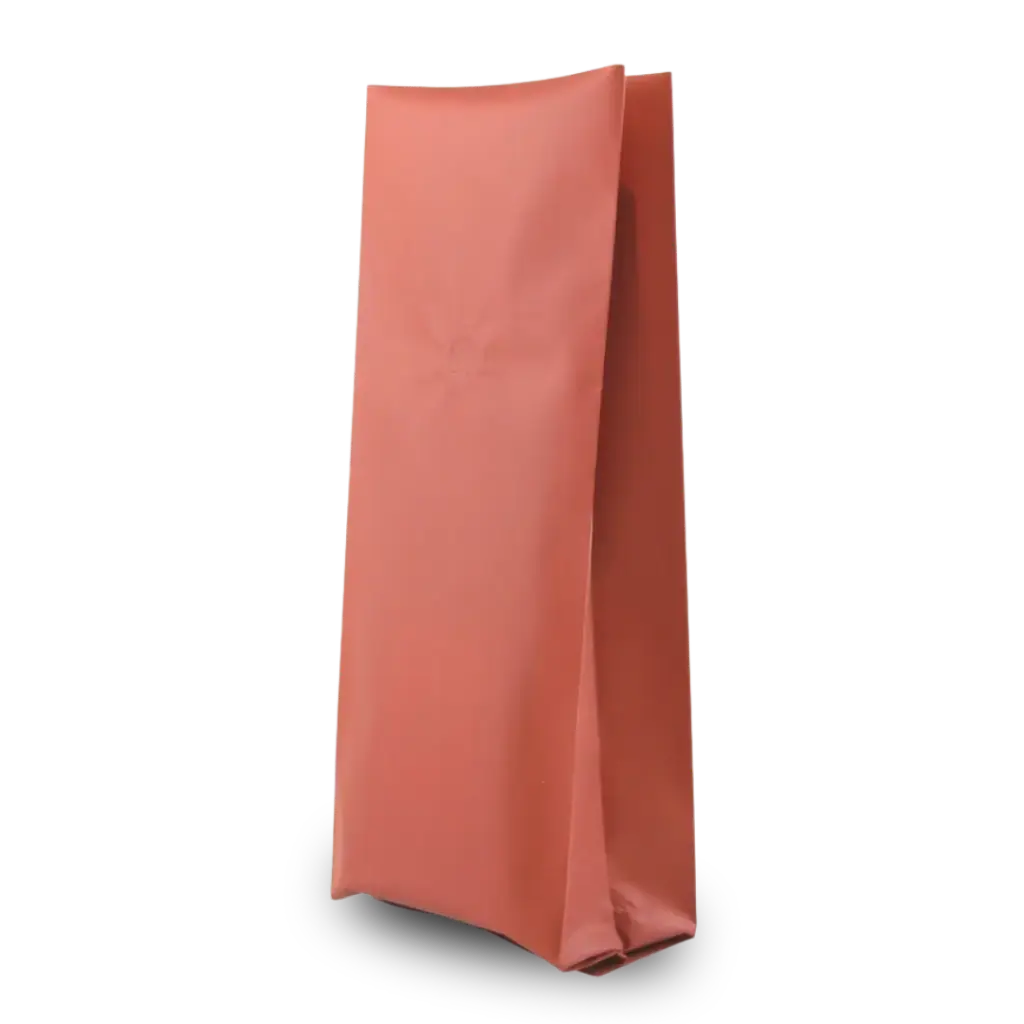 Koffiezak mat rood koper soft touch incl. ventiel 1 kg