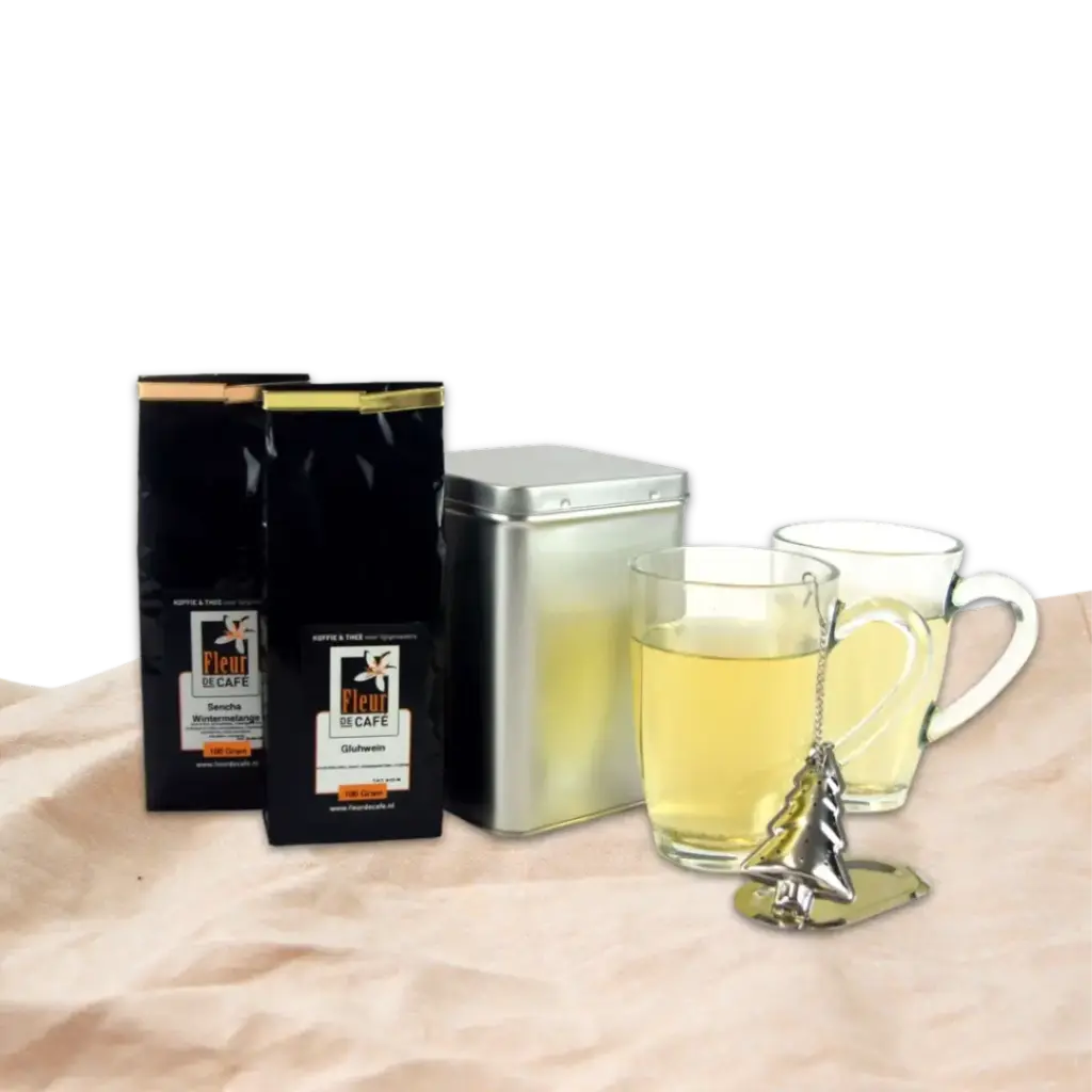 Pakket Winterthee met kerstboomzeefje