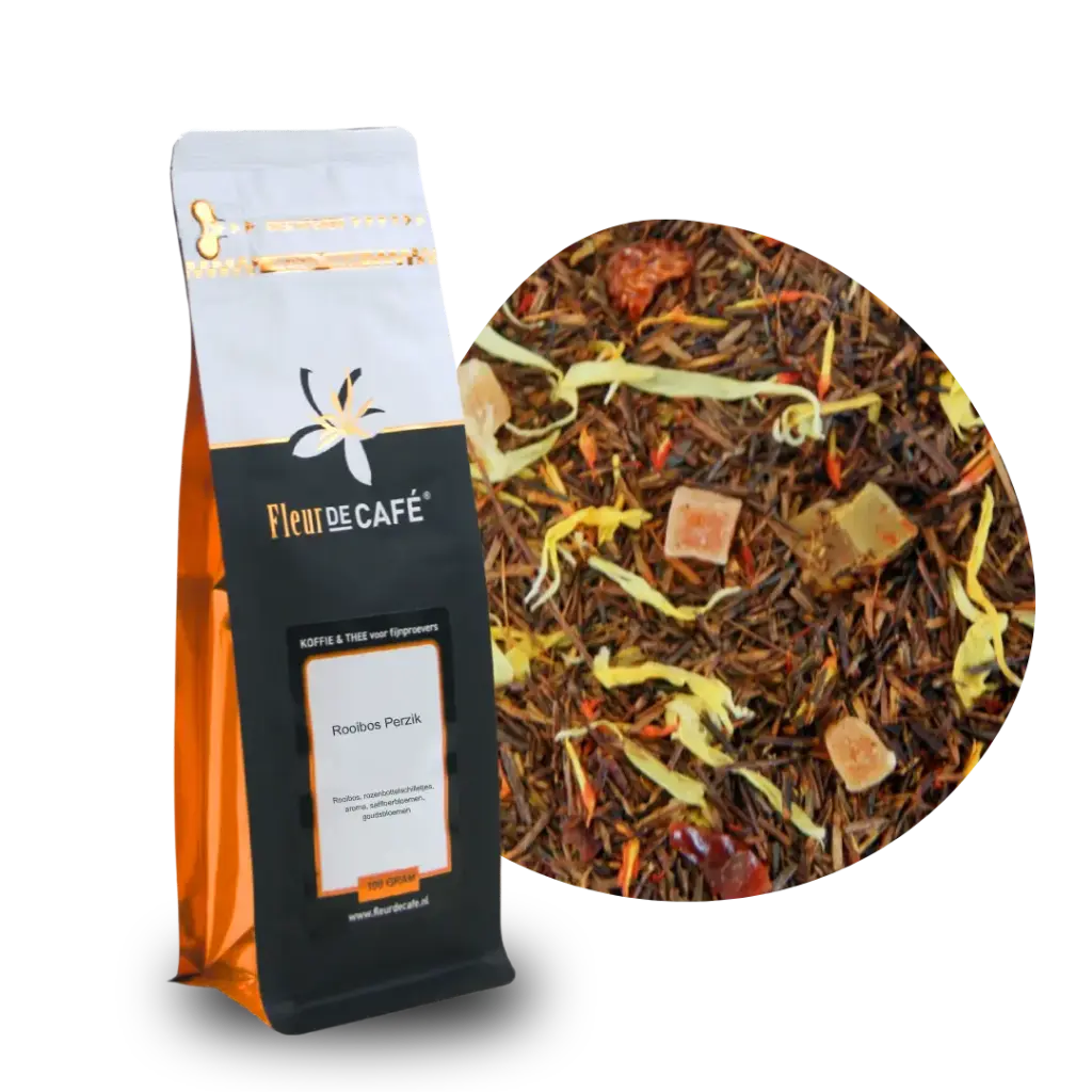 op = op Rooibos Perzik 100 gram