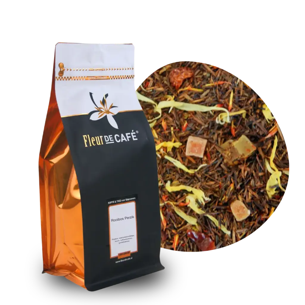 op = op Rooibos Perzik 250 gram