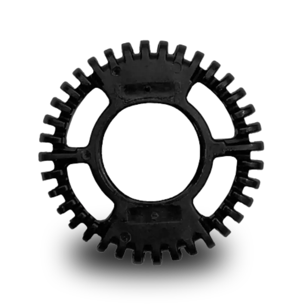 Severin gekarteld melkopschuimwieltje zwart