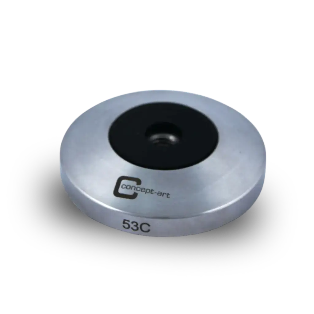 Tamperbase rvs vlak diameter 53mm