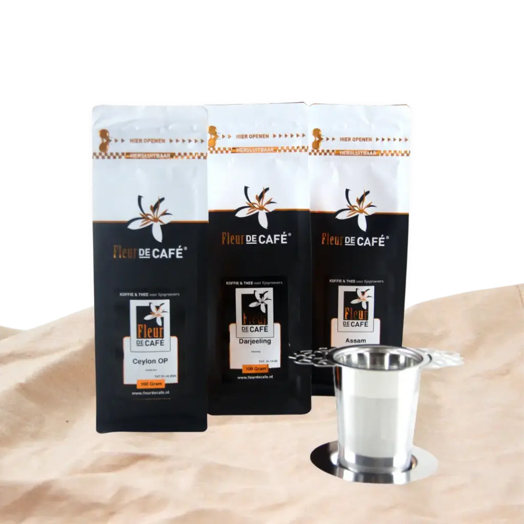 Theepakket Pure black + Zeefje