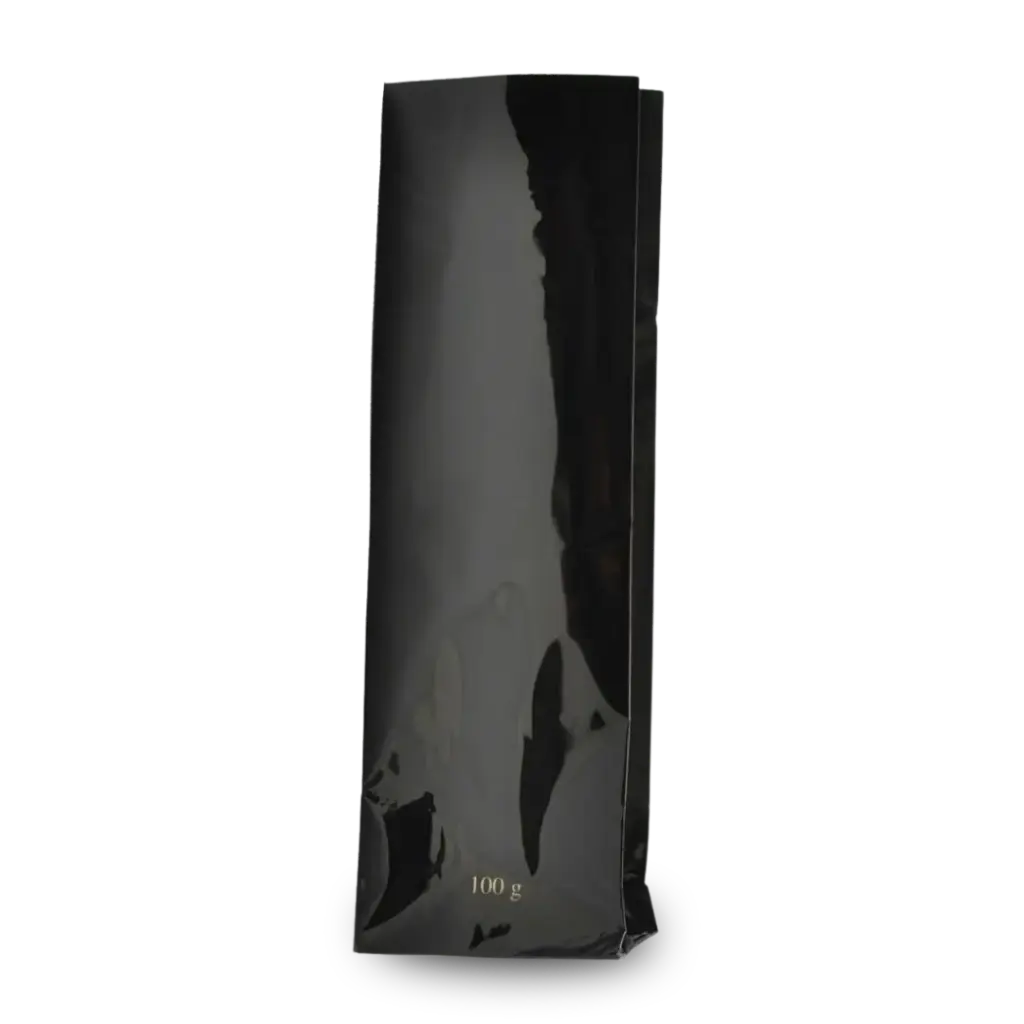 Theezakje zwart 100 gram met clip