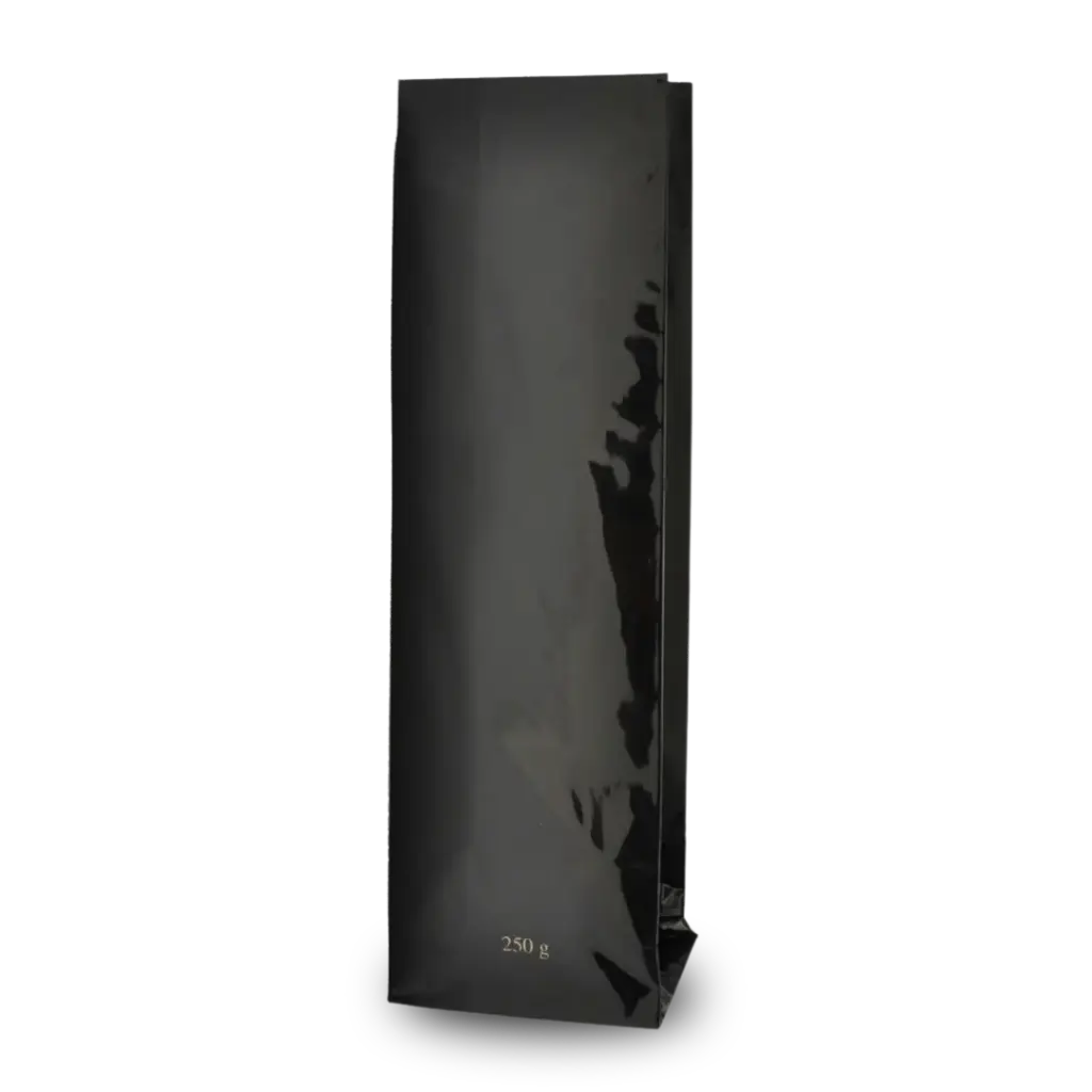 Theezakje zwart met clip 250 gram