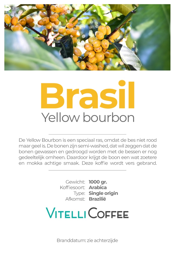 Vitelli Coffee brasil yellow bourbon 1 kg