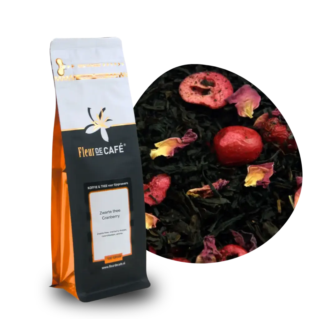 Zwarte thee Cranberry 100 gram