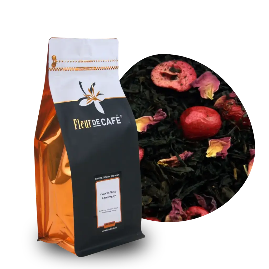 Zwarte thee Cranberry 250 gram