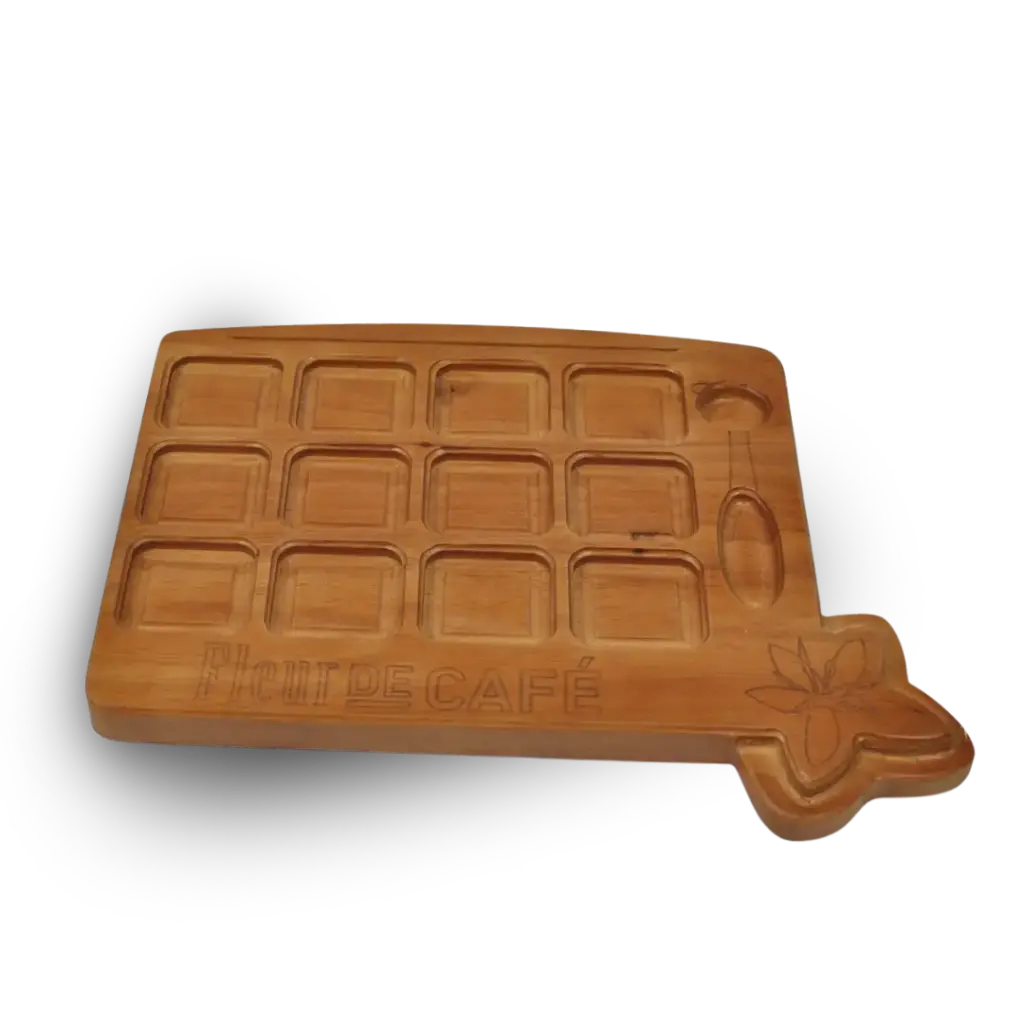 Theeplateau hout 12 vakken