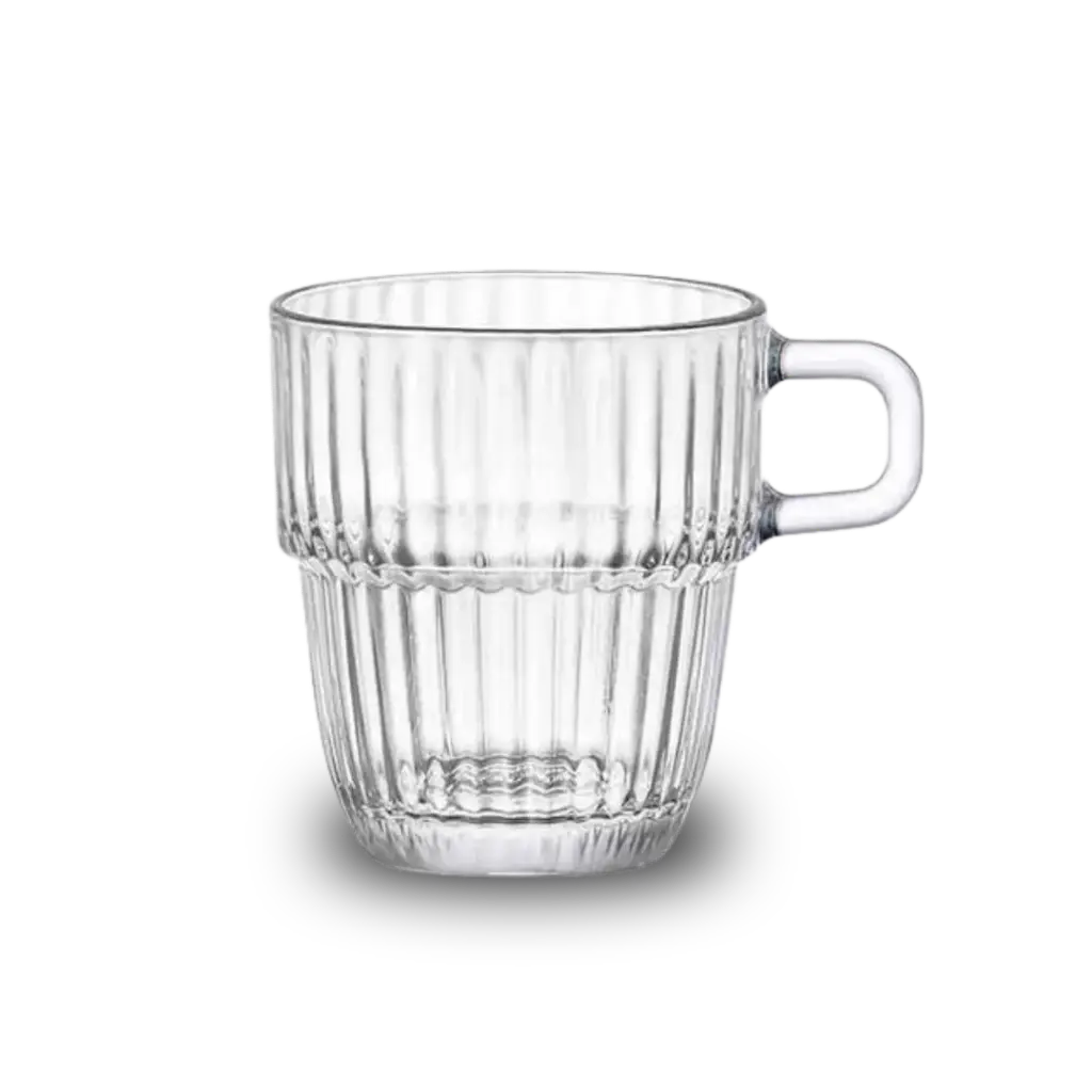 Op = op Koffieglas reliëf 18,5 cl