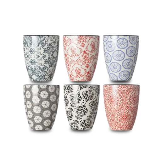 [TS142] Koffiekop 6 stuks DELIRIO zonder oor