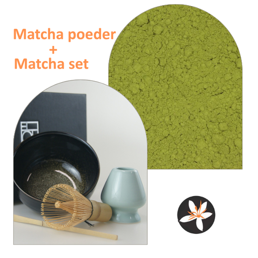 [TA166] Matcha set met 50 gram matcha poeder bio