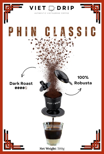 [KPL00217] Viet Drip Vietnam robusta 500 gram snelfiltermaling