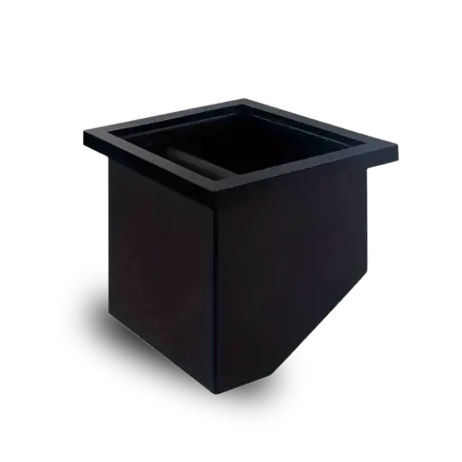 [MA183] Knock Through Zwart RVS met Stille Rubberen Bodem