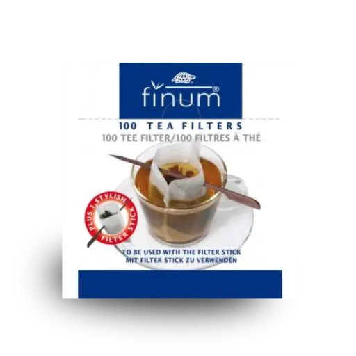 [BIL040] Lege theezakjes met stokje Finum 100 stuks