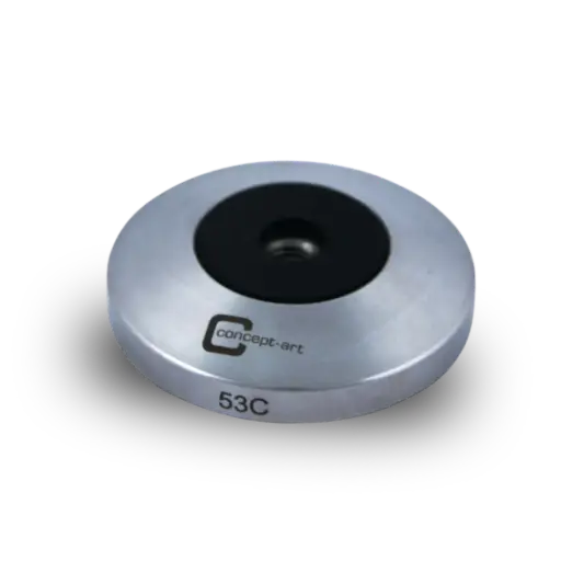 [CP41733-53] Tamperbase rvs vlak diameter 53mm
