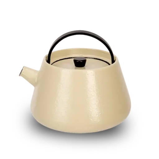 [TS002] Theepot Billy crème gietijzer 38 cl