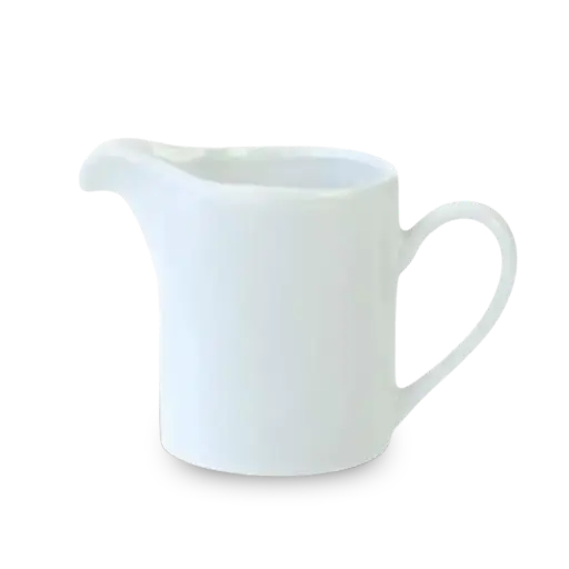 [KS019] Melkkannetje porselein wit 15 cl