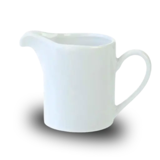 [KS019] Melkkannetje porselein wit 15 cl