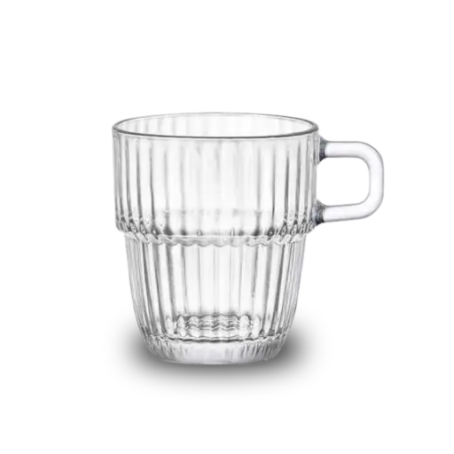 [KS006] Op = op Koffieglas reliëf 18,5 cl