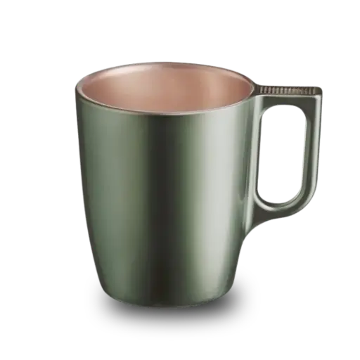 [KS016] Koffiekopje metallic groen Luminarc 25 cl